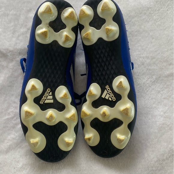 Adidas Soccer Shoes Boys Size 5 Color Blue - Picture 6 of 9